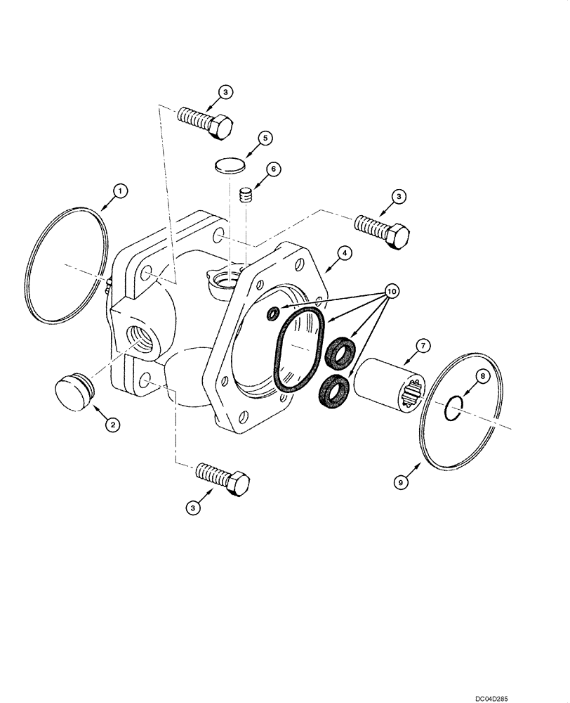 Схема запчастей Case 865 - (06.20[00]) - TRANSMISSION - OIL PUMP (06) - POWER TRAIN