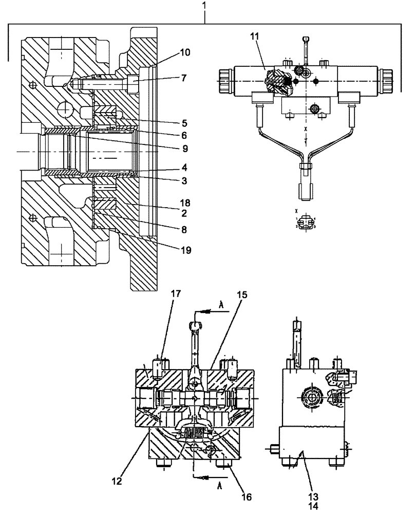 Схема запчастей Case 650L - (29.212.04[04]) - TANDEM PUMP (29) - HYDROSTATIC DRIVE