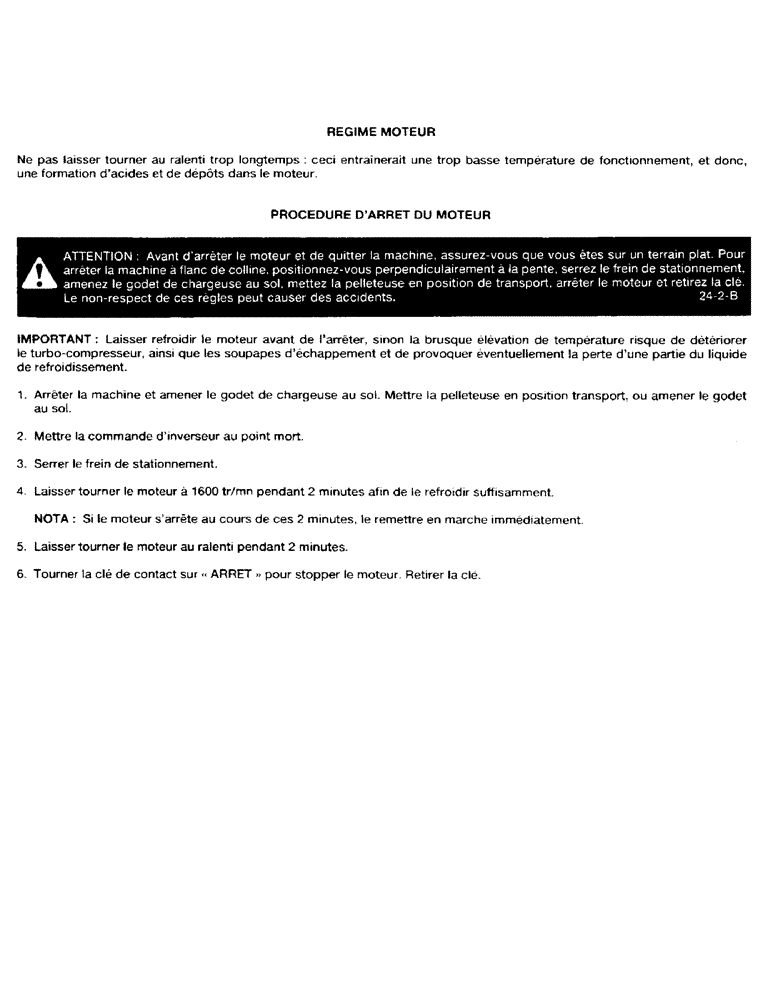 Схема запчастей Case 580G - (07) - REGIME MOTEUR (10) - ENGINE