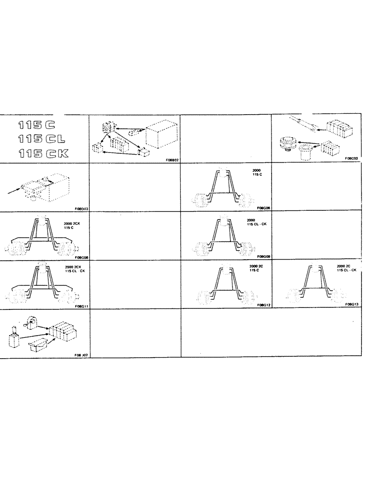 Схема запчастей Case 115CL - (0-13) - 115C, 115CL, 115CK 
