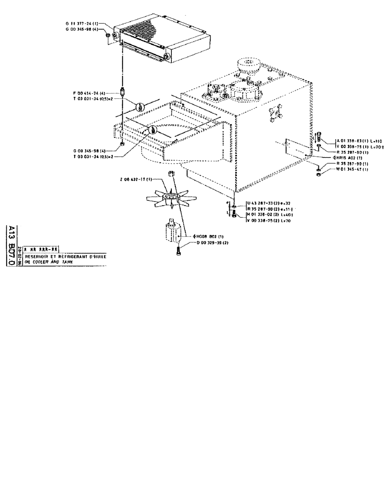 Схема запчастей Case 90BCL - (054) - OIL COOLER AND TANK (05) - UPPERSTRUCTURE CHASSIS
