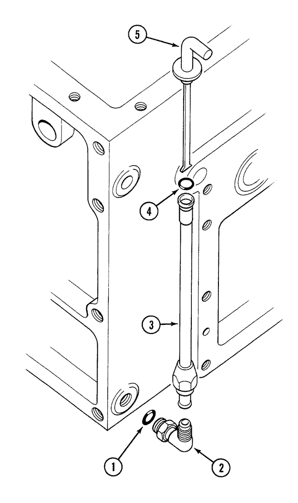 Схема запчастей Case 380B - (6-22) - REAR FRAME - OIL LEVEL GAUGE (06) - POWER TRAIN