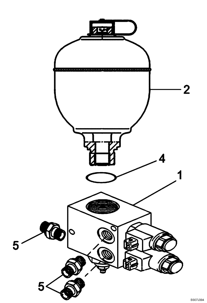 Схема запчастей Case 321D - (22.420[2988487000]) - VALVE BLOCK INSTALLATION OLS (35) - HYDRAULIC SYSTEMS