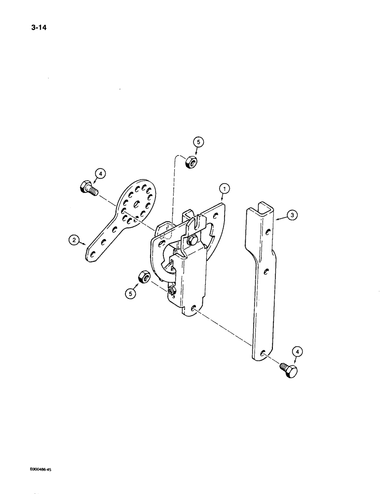 Схема запчастей Case 1085C - (3-14) - THROTTLE CONTROL ASSEMBLY (03) - FUEL SYSTEM