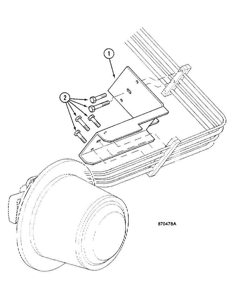 Схема запчастей Case 688C - (5-08) - PIPES PROTECTION (04) - UNDERCARRIAGE