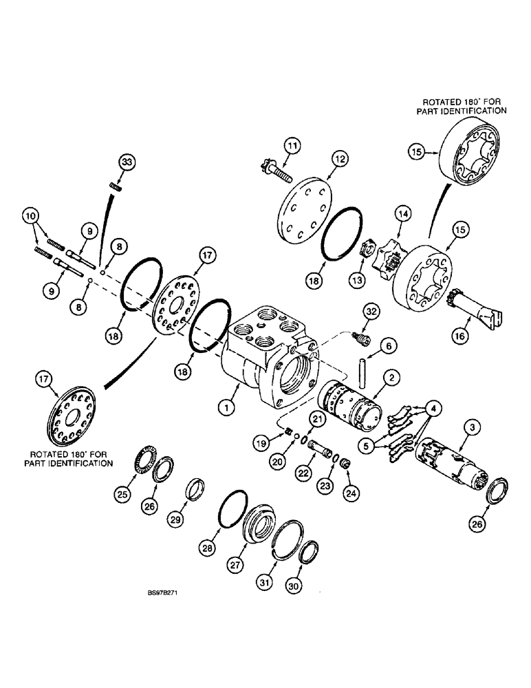 Схема запчастей Case 580L - (5-10) - STEERING CONTROL VALVE (05) - STEERING