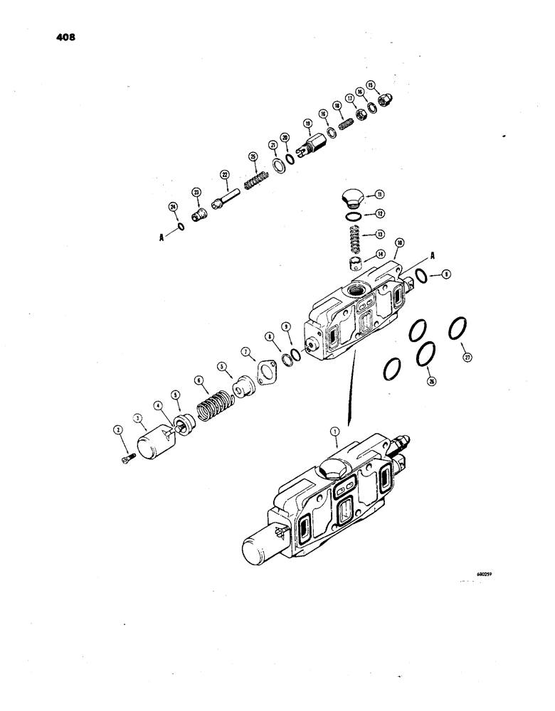 Схема запчастей Case 850 - (408) - D41533 4-IN-1 BUCKET, DUAL PULL BEHIND AND, RIPPER SECTION, ( CS&S # A35-XDA1384) (05) - UPPERSTRUCTURE CHASSIS