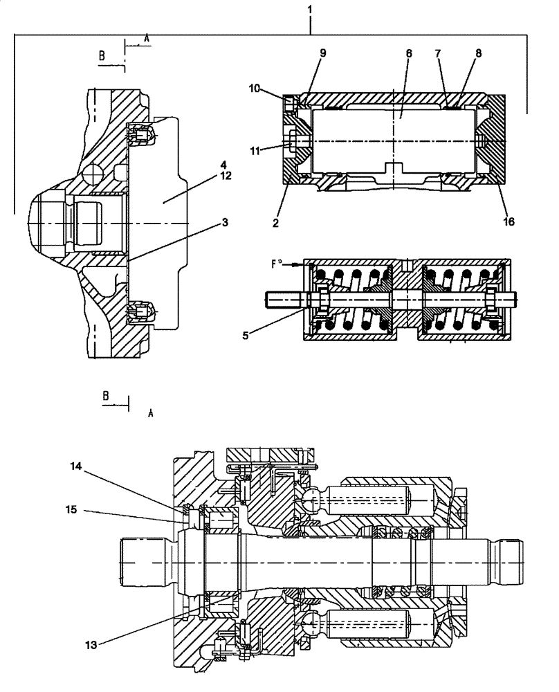 Схема запчастей Case 650L - (29.212.04[02]) - TANDEM PUMP (29) - HYDROSTATIC DRIVE