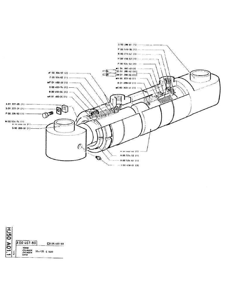 Схема запчастей Case GCK120 - (079) - CYLINDER 