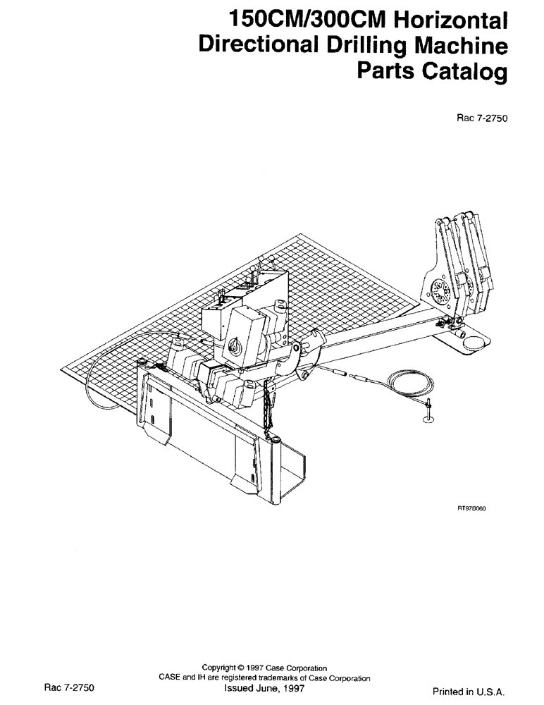 Схема запчастей Case 300CM - (1-1) - 150CM/300CM HORIZONTAL DIRECTIONAL DRILLING MACHINE PARTS CATALOG 