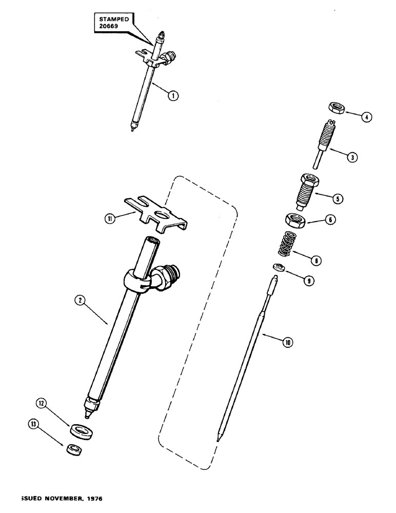 Схема запчастей Case 400C - (045A) - A140830 FUEL INJECTION NOZZLE, (336B) DIESEL ENGINE, WITHOUT TURBO-CHARGER (03) - FUEL SYSTEM