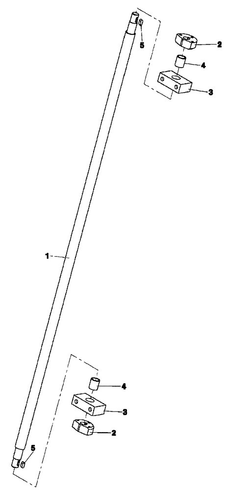 Схема запчастей Case PT240 - (41.204.01[02]) - STEERING SHAFT (GROUP 185-1-ND031465) (41) - STEERING