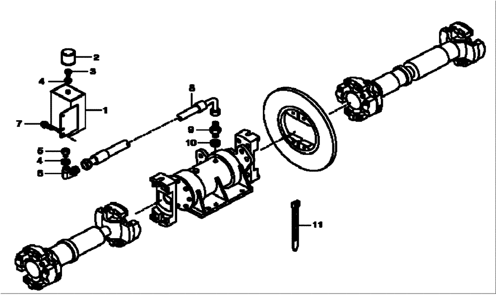 Схема запчастей Case 340B - (24A00000796[001]) - BREATHER, DRIVESHAFT (P.I.N. HHD0340BN7PG58147 AND AFTER) (84238729) (03) - Converter / Transmission