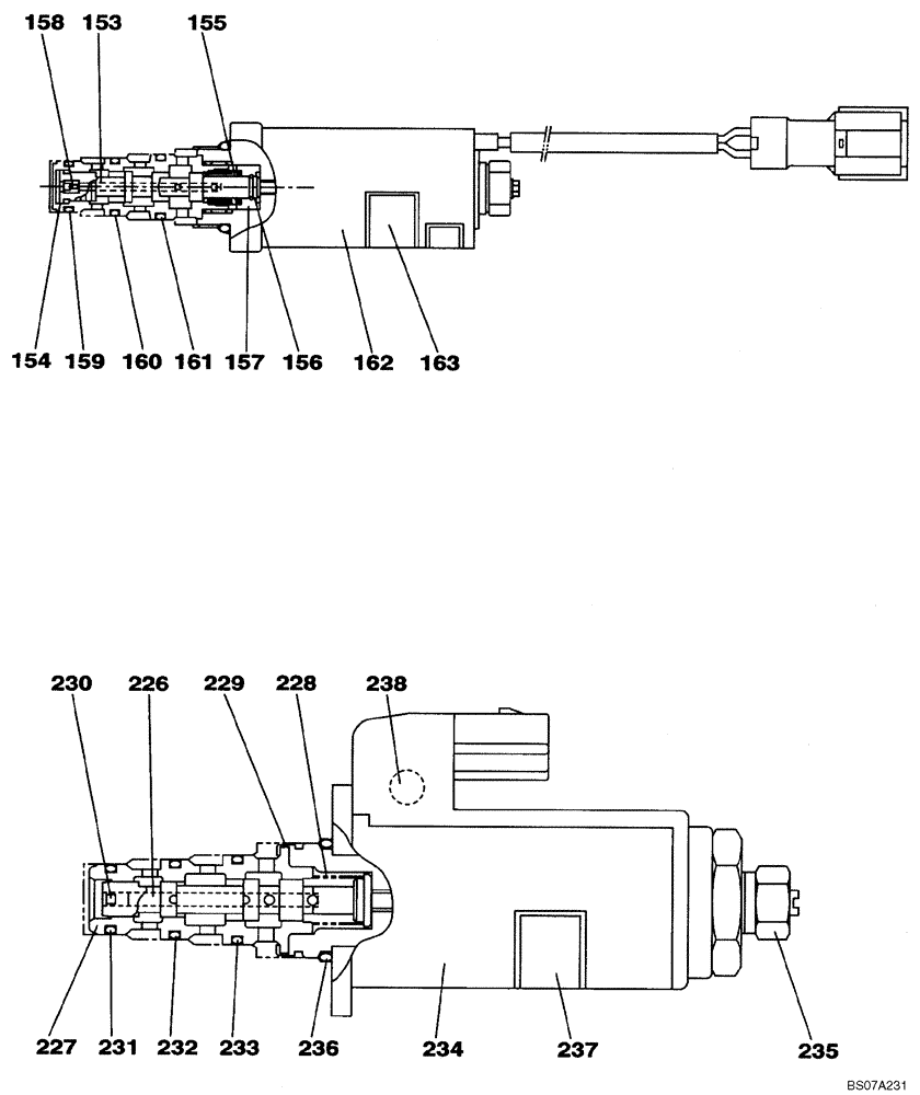 Схема запчастей Case CX160B - (08-89) - KLJ10570 PUMP ASSY, HYDRAULIC - VALVE ASSY (08) - HYDRAULICS