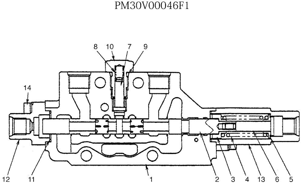 Схема запчастей Case CX27B - (07-008) - VALVE ASSY, CONTROL (TRAVEL [LEFT]) (35) - HYDRAULIC SYSTEMS