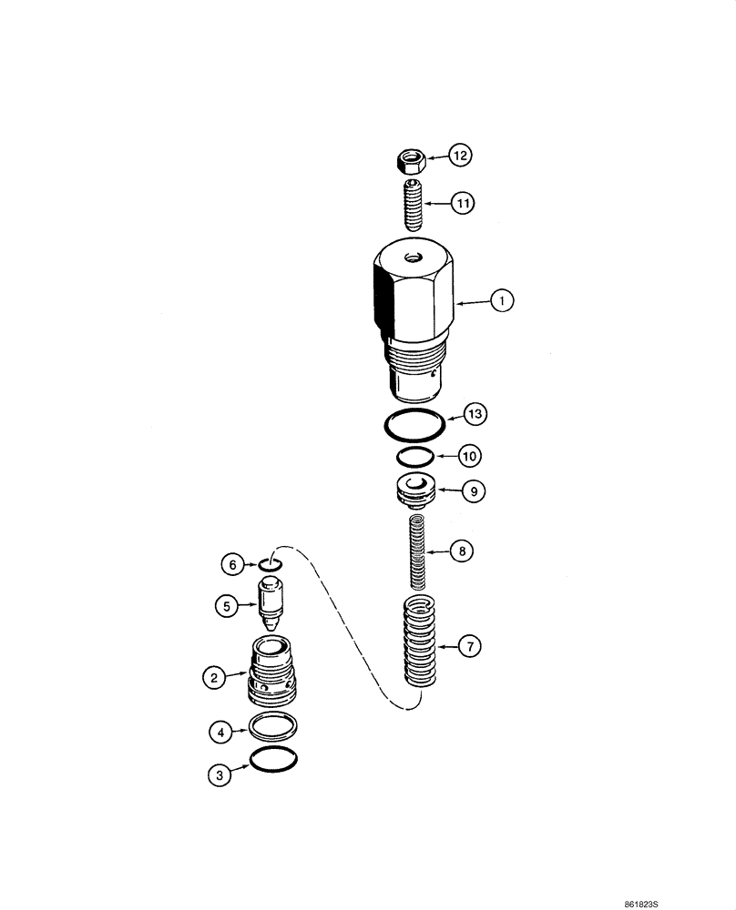 Схема запчастей Case 580M - (08-32) - VALVE ASSY - RELIEF, CIRCUIT (08) - HYDRAULICS