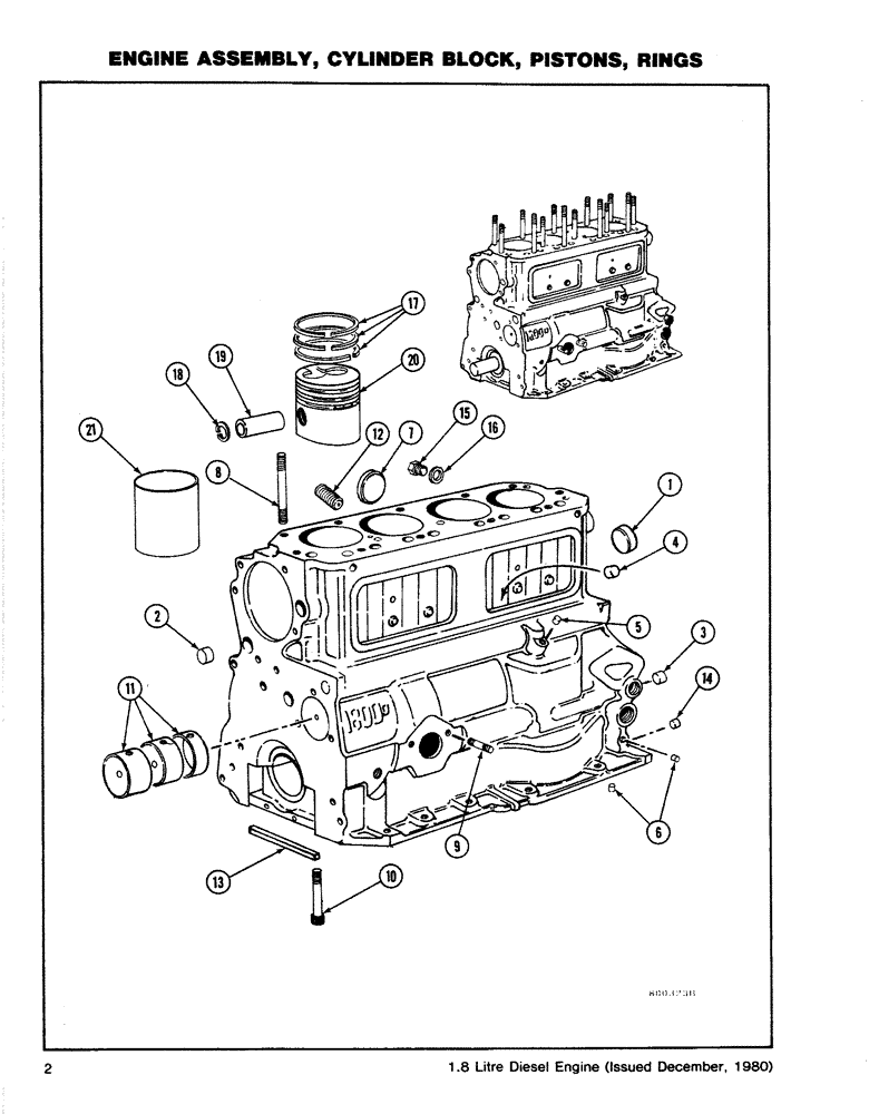 Схема запчастей Case CASE - (02) - ENGINE ASSEMBLY, CYLINDER BLOCK, ROTORS, RINGS (02) - ENGINE