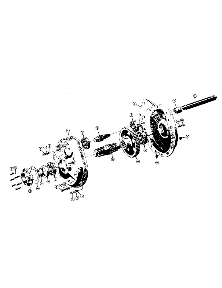 Схема запчастей Case 520 - (082) - FINAL DRIVE AND AXLE SHAFT (03) - TRANSMISSION