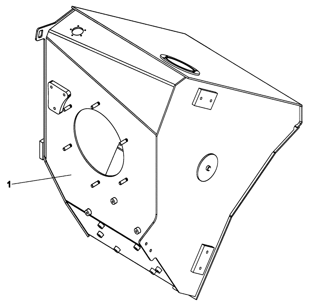 Схема запчастей Case DV210 - (10.216.01) - FUEL TANK (GROUP 250-ND142594) (10) - ENGINE