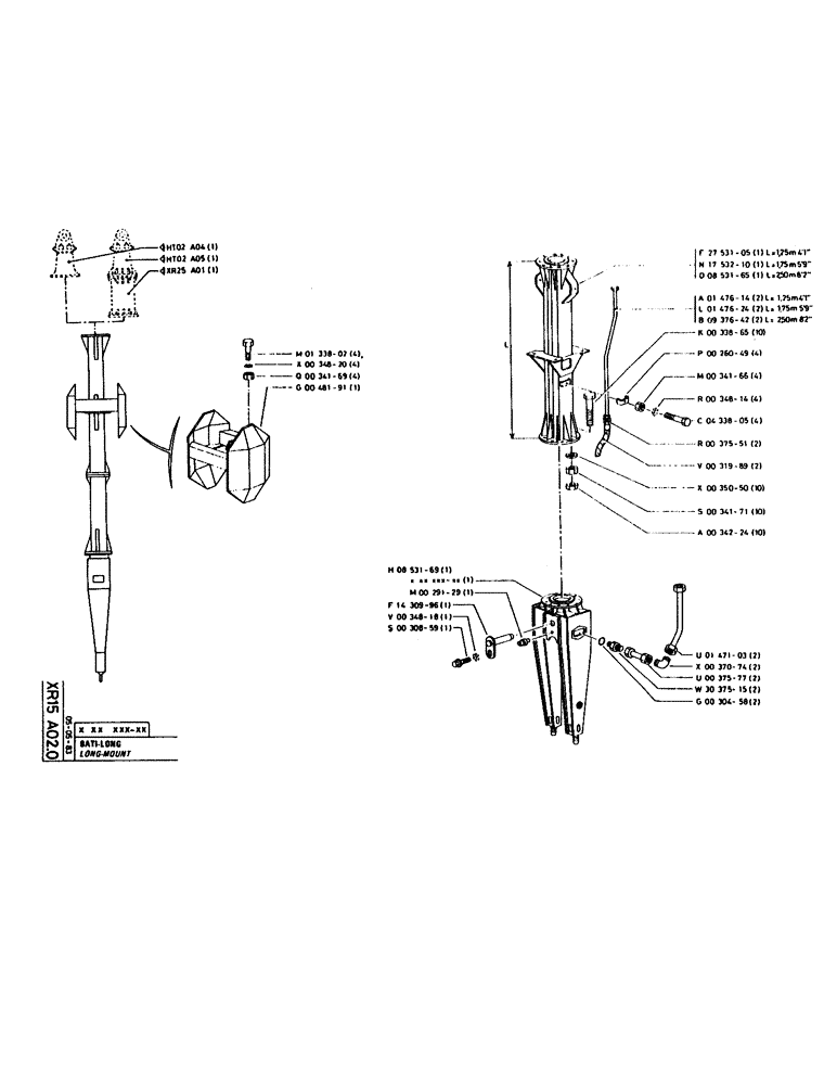 Схема запчастей Case 160CK - (319) - LONG-MOUNT (14) - DIPPERSTICKS
