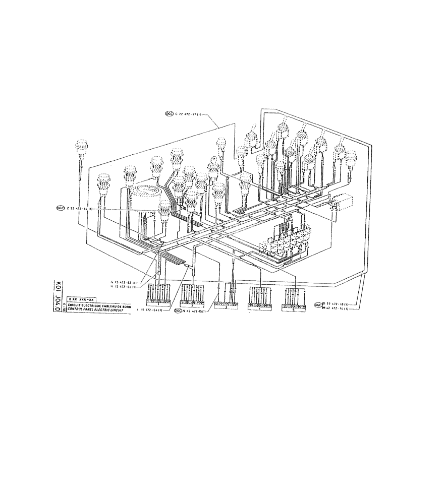 Схема запчастей Case 220 - (233) - SUPERSTRUCTURE ELECTRIC CIRCUIT (06) - ELECTRICAL SYSTEMS
