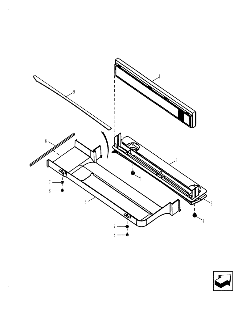 Схема запчастей Case 580SN WT - (50.206.04) - CAB - FILTER, AIR (50) - CAB CLIMATE CONTROL