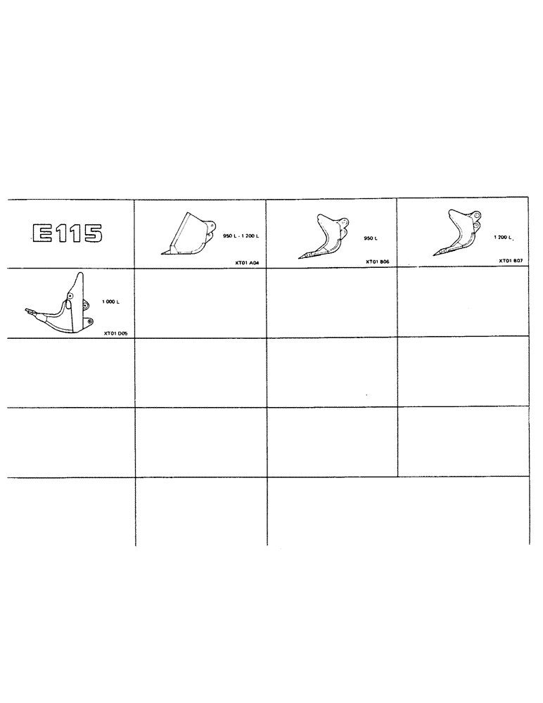 Схема запчастей Case 115CL - (0-23) - E115 