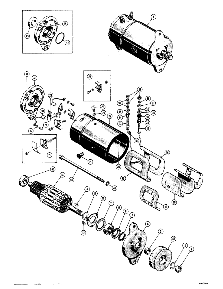 Схема запчастей Case 310F - (080) - D34009 GENERATOR (06) - ELECTRICAL SYSTEMS