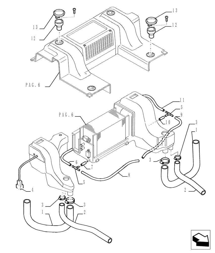 Схема запчастей Case 1850K - (9.654[07]) - ROPS CAB WITH CONDITIONER - OPTIONAL CODE 784110131 (19) - OPTIONS