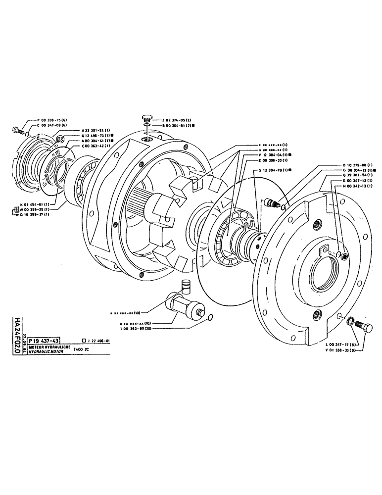 Схема запчастей Case 160CK - (146) - HYDRAULIC MOTOR (07) - HYDRAULIC SYSTEM