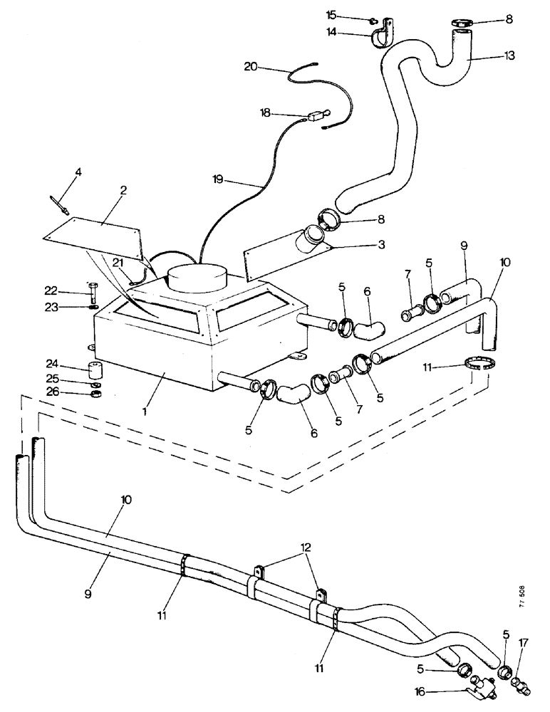 Схема запчастей Case 850 - (G12-1) - DOZER CAB HEATER (05) - UPPERSTRUCTURE CHASSIS