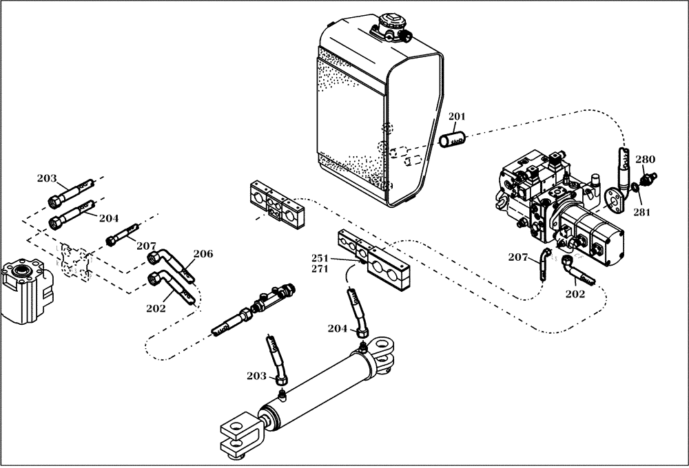 Схема запчастей Case 221D - (20.530[001]) - HYDRAULIC SYSTEM STEERING COLUMN (S/N 581101-UP) (41) - STEERING