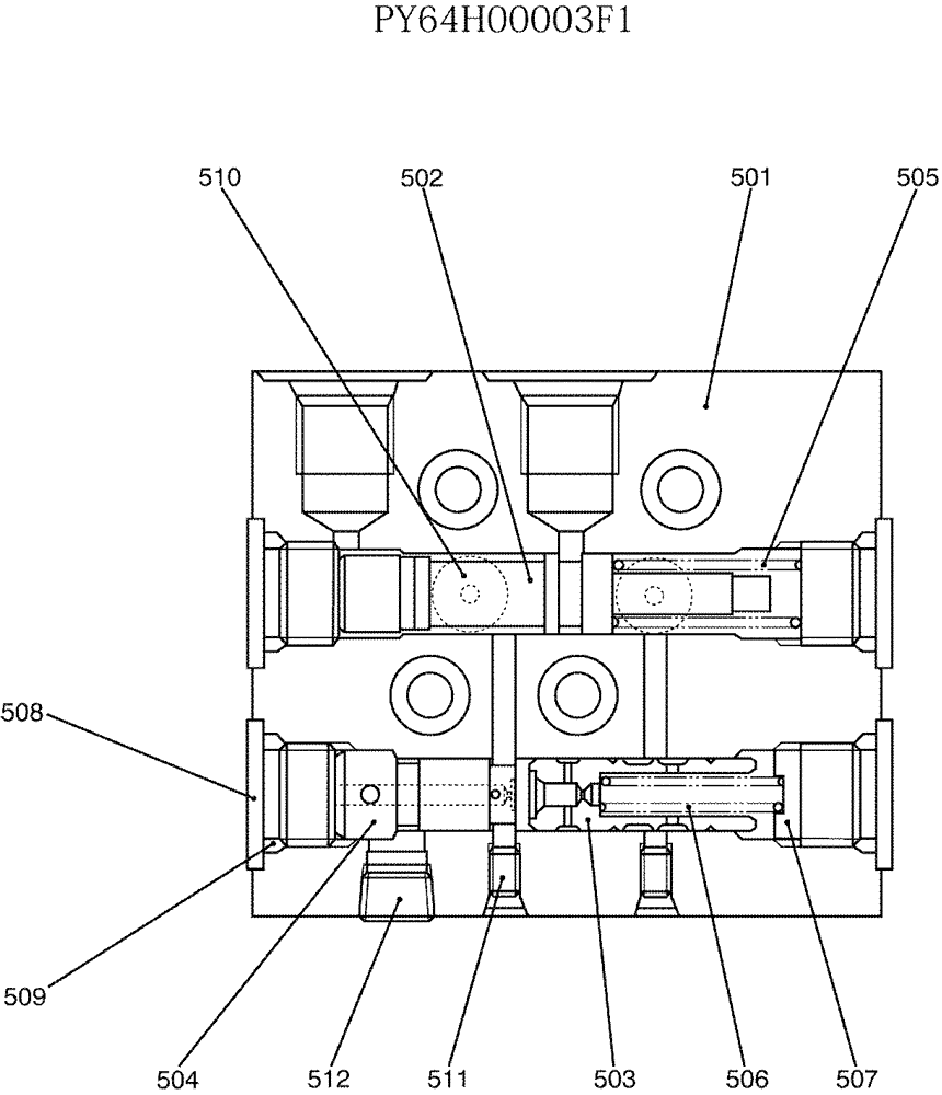 Схема запчастей Case CX50B - (07-020) - VALVE ASSY, REDUCTION (35) - HYDRAULIC SYSTEMS