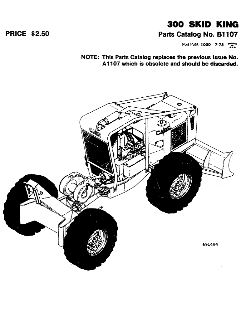 Схема запчастей Case 300 - (001) - 300 SKID KING (00) - GENERAL