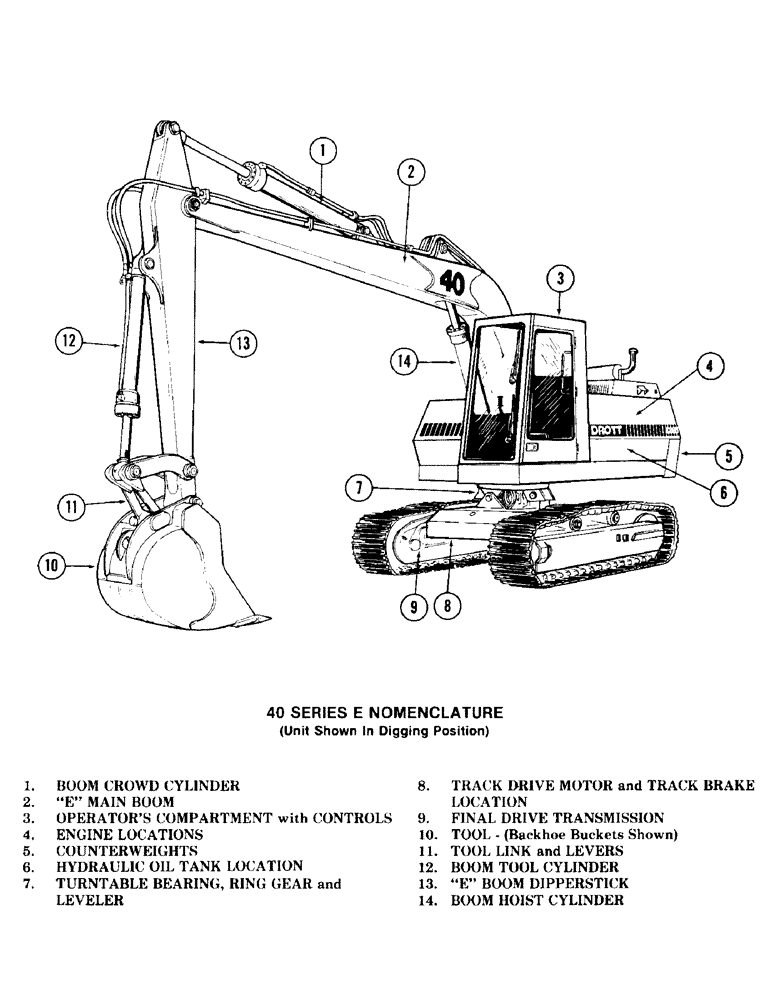 Схема запчастей Case 40 - (005) - 40 SERIES E NOMENCLATURE (10) - ENGINE