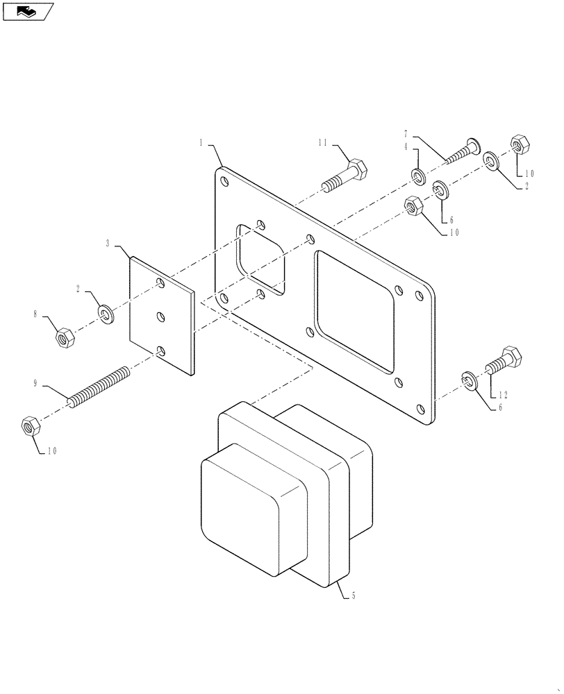 Схема запчастей Case DV207 - (55.100.01) - ELEC CONNECTOR - CAB (55) - ELECTRICAL SYSTEMS