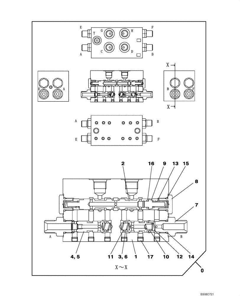 Схема запчастей Case CX330 - (08-257-00[01]) - CUSHION VALVE - PILOT (MODELS WITHOUT LOAD HOLD) (08) - HYDRAULICS