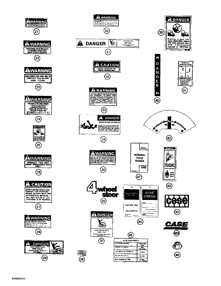 Схема запчастей Case 560 - (9-140) - DECALS (09) - CHASSIS/ATTACHMENTS