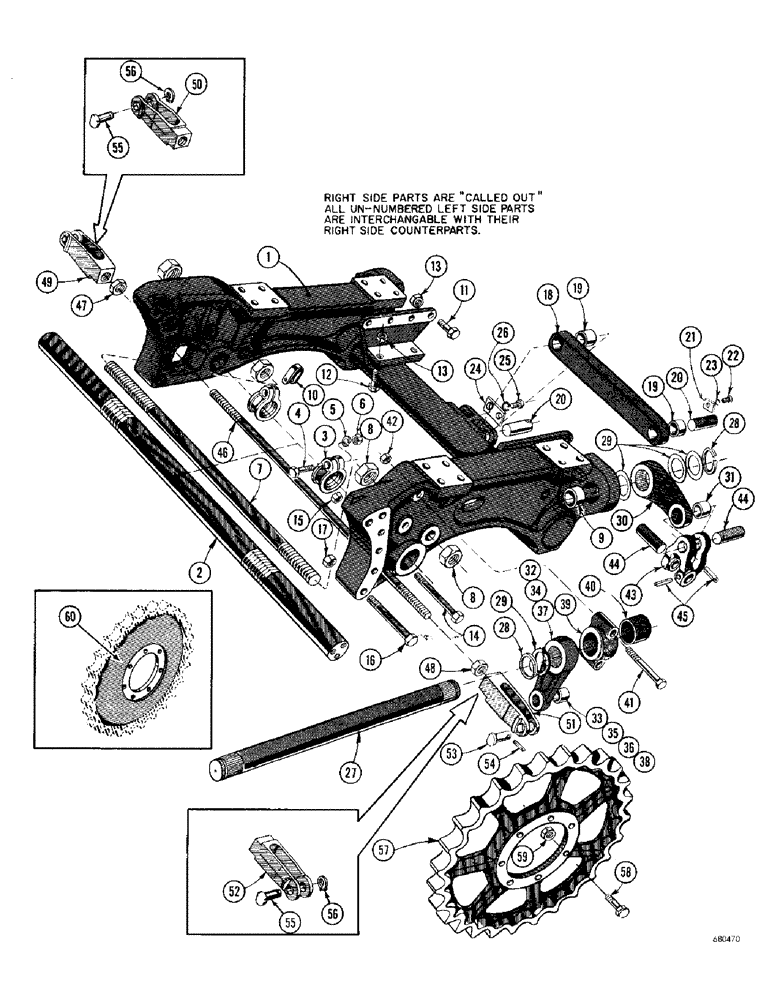 Схема запчастей Case 1000D - (152) - SUSPENSION SYSTEM (04) - UNDERCARRIAGE
