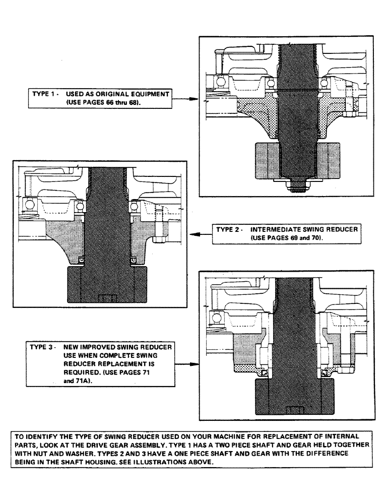Схема запчастей Case 40EC - (065) - SWING REDUCER IDENTIFICATION (05) - UPPERSTRUCTURE CHASSIS
