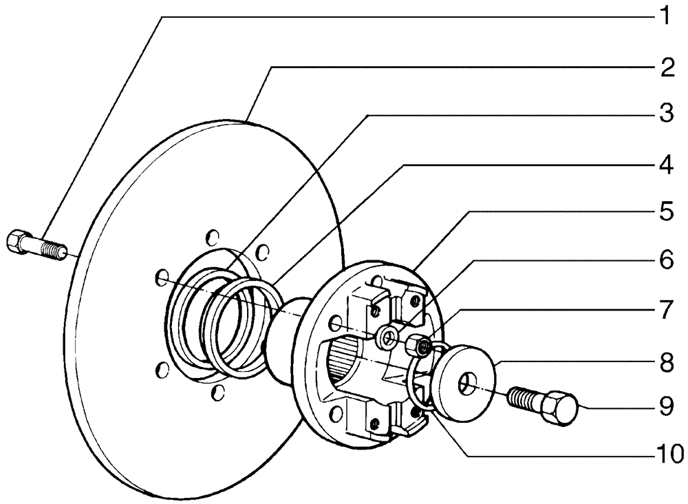 Схема запчастей Case 885B AWD - (07-01[01]) - PARKING BRAKE - (DIRECT DRIVE) (07) - BRAKES