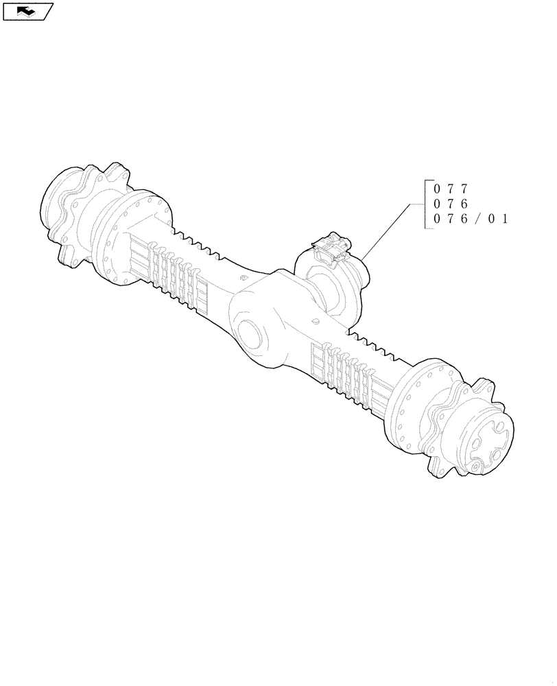 Схема запчастей Case 21E - (SEC. 04) - FRONT AXLE (00) - GENERAL