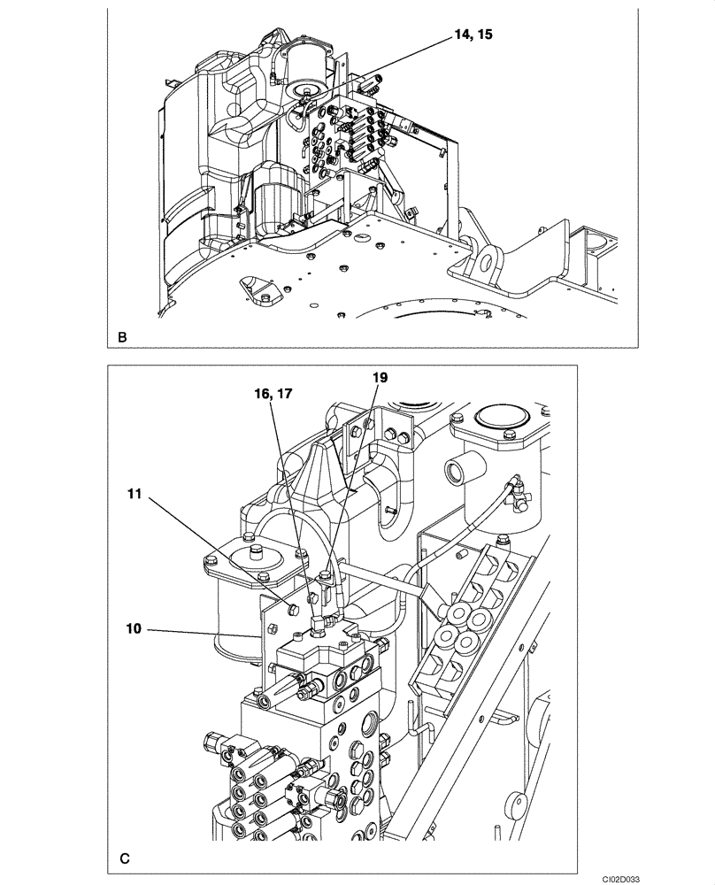 Схема запчастей Case CX75SR - (08-07) - HYDRAULICS - BYPASS FILTER (08) - HYDRAULICS