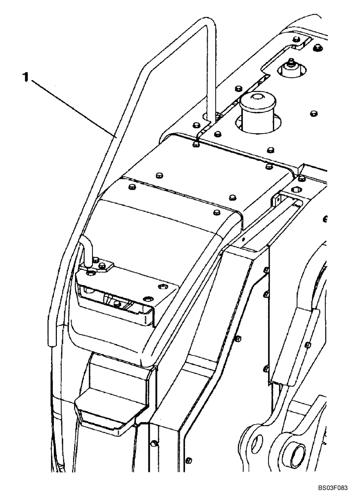 Схема запчастей Case CX135SR - (09-40) - HAND RAIL (09) - CHASSIS/ATTACHMENTS