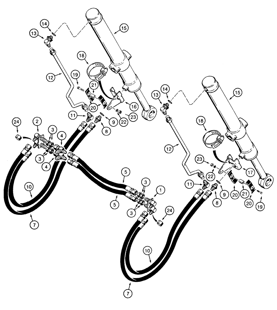 Схема запчастей Case 1150H - (08-07) - HYDRAULICS - LIFT CIRCUIT (08) - HYDRAULICS