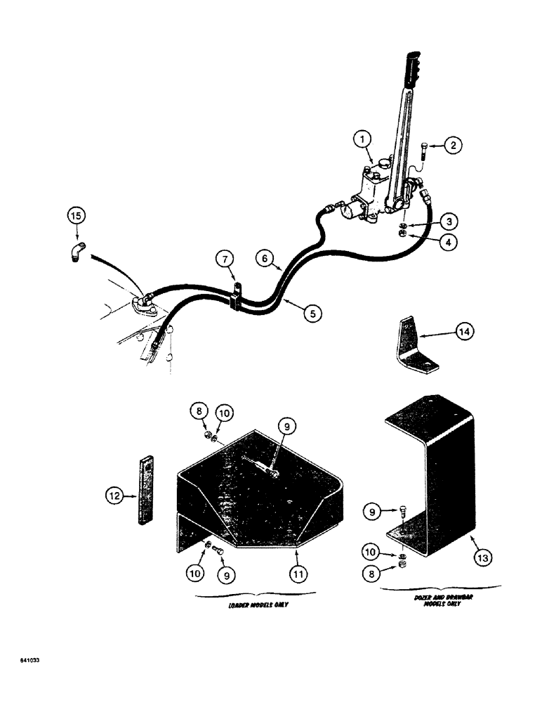 Схема запчастей Case 19 - (06) - CONTROL PARTS FOR 310G, 350, AND 350B CRAWLERS 