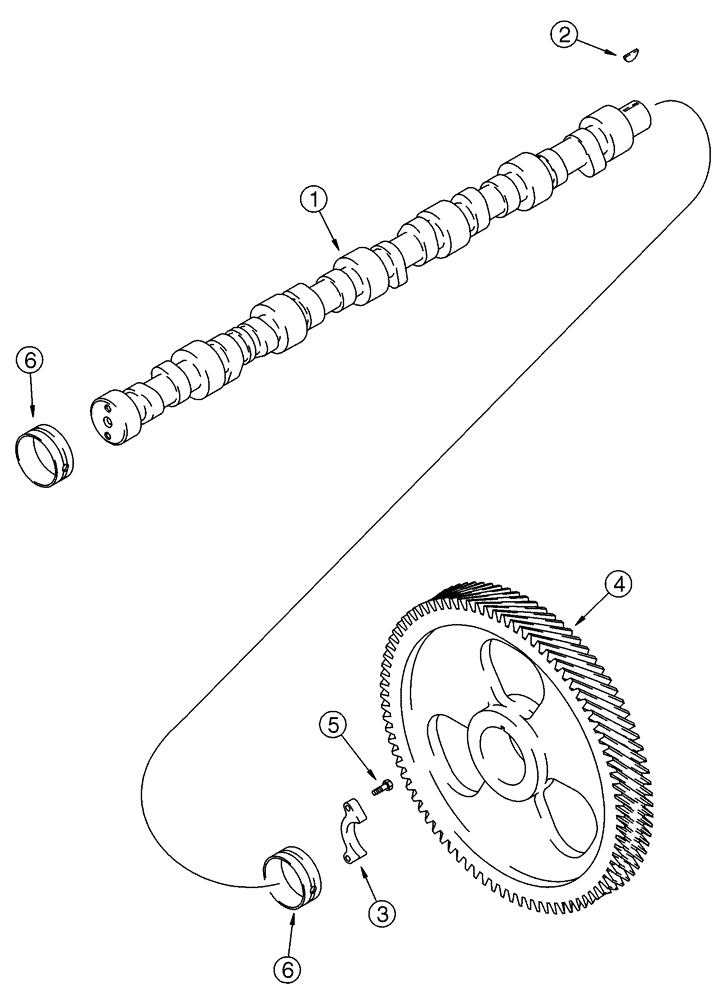 Схема запчастей Case 721C - (02-21) - CAMSHAFT (02) - ENGINE