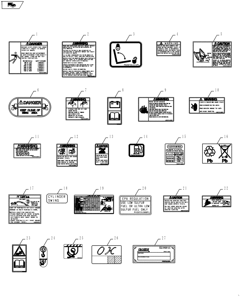 Схема запчастей Case CX55BMSR - (06-006[02]) - NAME PLATE INSTALL (90) - PLATFORM, CAB, BODYWORK AND DECALS