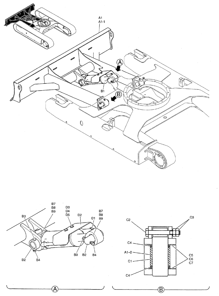 Схема запчастей Case CX27B PV13 - (02-011) - DOZER ASSY (04) - UNDERCARRIAGE