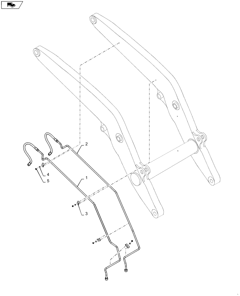 Схема запчастей Case 590SN - (35.701.01[01]) - HYDRAULICS - LOADER 4 IN 1 (35) - HYDRAULIC SYSTEMS